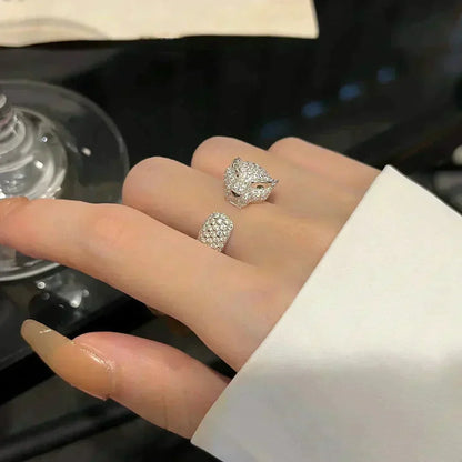 [Zalyn Jewelry ]PANTHERE 5.5MM ALL DIAMOND RING