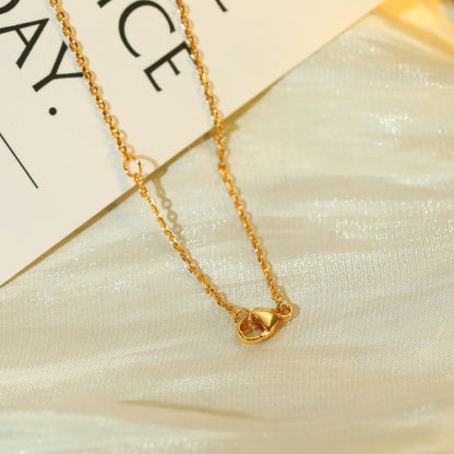 [Zalyn]VOLT SILVER DIAMOND PEDANT NECKLACE