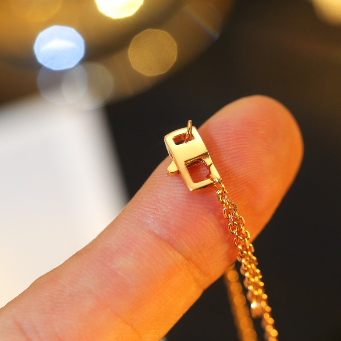 [Zalyn]STAR AND SUN DIAMOND ROSE GOLD NECKLACE