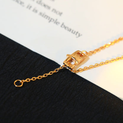 [Zalyn]STAR AND SUN DIAMOND ROSE GOLD NECKLACE