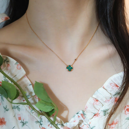 [Zalyn]SUN PEDANT ROSE GOLD 1 DIAMOND NECKLACE