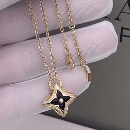 [Zalyn]STAR PEDANT ROSE GOLD DIAMOND NECKLACE