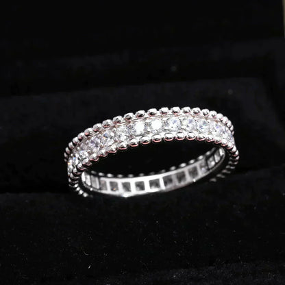 [Zalyn Jewelry ]PERLEE DIAMOND SILVER RING