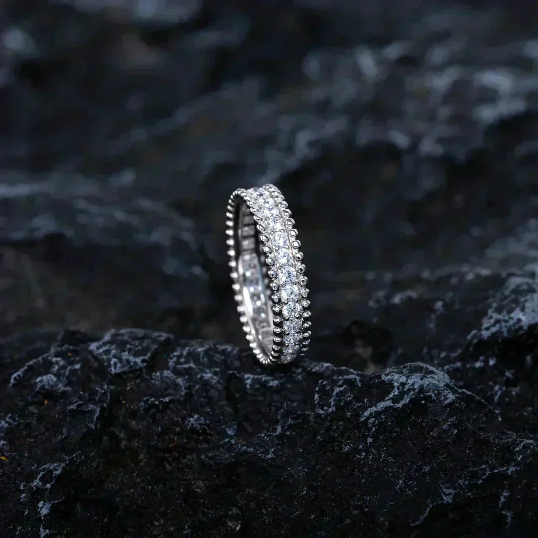 [Zalyn Jewelry ]PERLEE DIAMOND SILVER RING