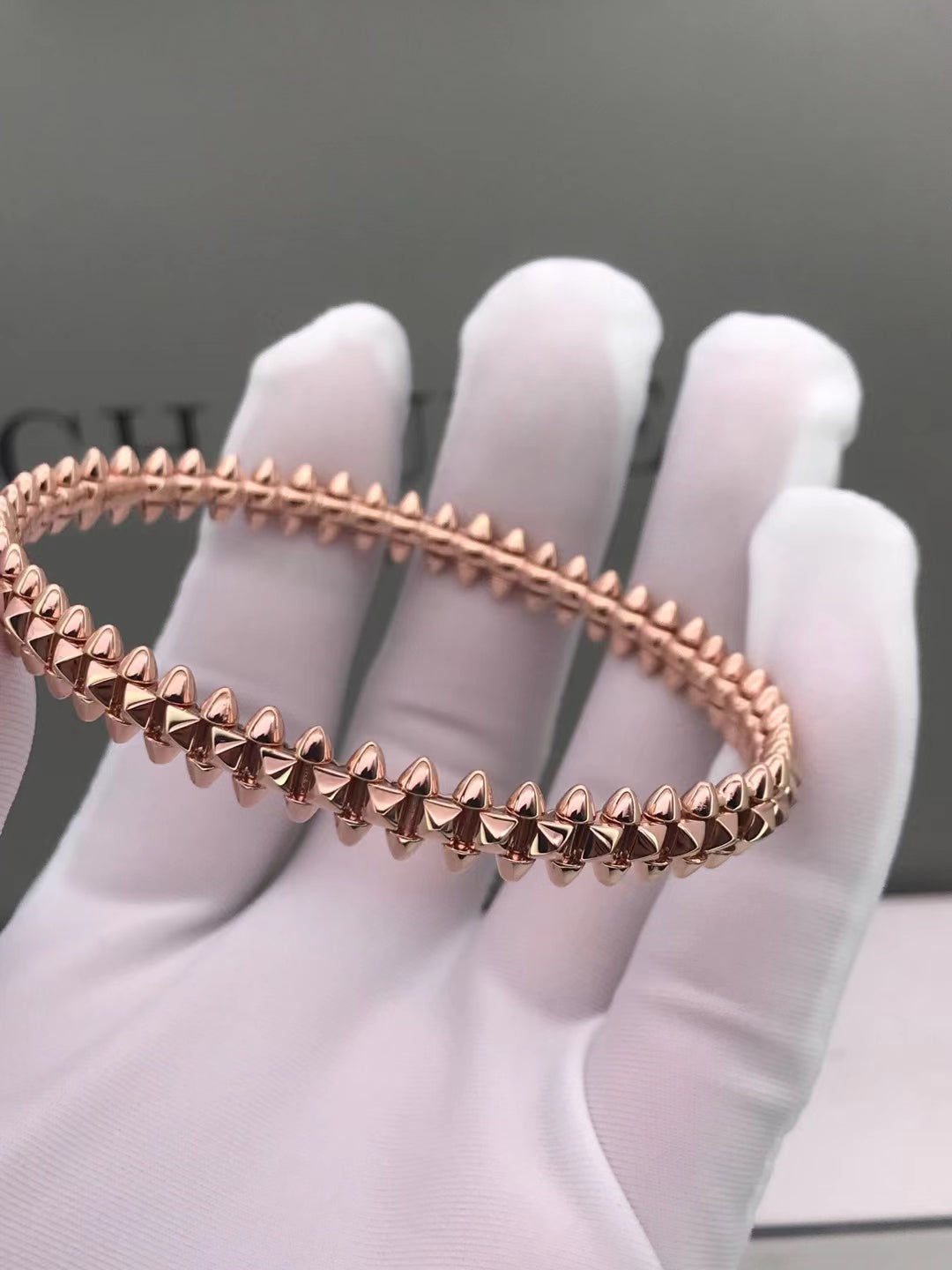 [Zalyn Jewelry ]CLASH PINK GOLD BRACELET