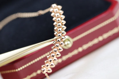 [Zalyn Jewelry ]CLASH PINK GOLD NECKLACE