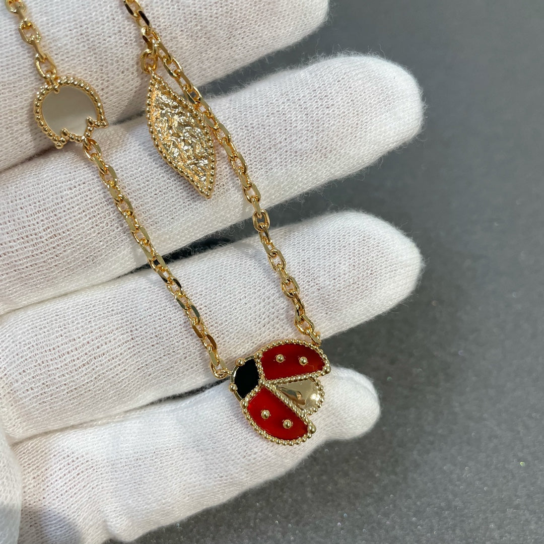 [Zalyn Jewelry ]LUCKY SPRING 15 MOTIFS GOLD NECKLACE