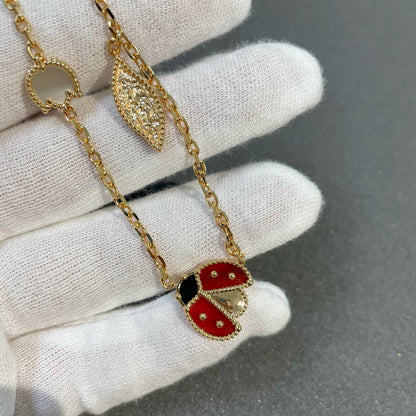 [Zalyn Jewelry ]LUCKY SPRING 15 MOTIFS GOLD NECKLACE