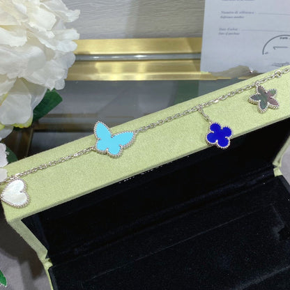 [Zalyn Jewelry ]LUCKY SPRING SILVER BRACELET 4 MOTIF