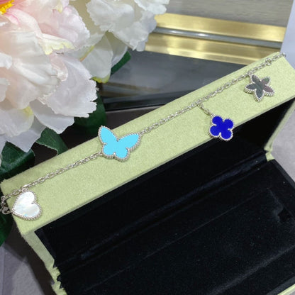 [Zalyn Jewelry ]LUCKY SPRING SILVER BRACELET 4 MOTIF