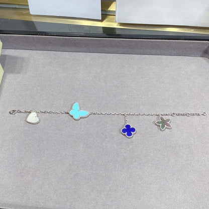 [Zalyn Jewelry ]LUCKY SPRING SILVER BRACELET 4 MOTIF