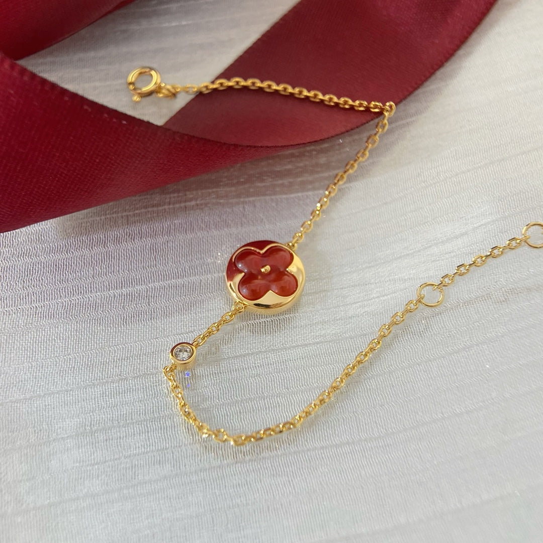 [Zalyn]SUN PEDANT CARNELIAN BRACELET