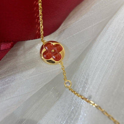 [Zalyn]SUN PEDANT CARNELIAN BRACELET