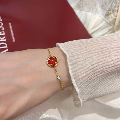 [Zalyn]SUN PEDANT CARNELIAN BRACELET