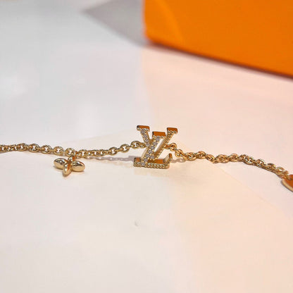 [Zalyn]LOGO STAR MOTIF GOLD BRACELET