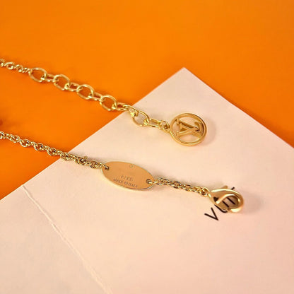 [Zalyn]LOGO STAR MOTIF GOLD BRACELET