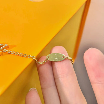 [Zalyn]LOGO STAR MOTIF GOLD BRACELET