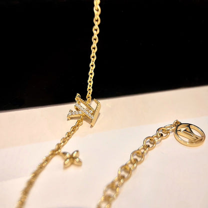 [Zalyn]LOGO STAR MOTIF GOLD BRACELET