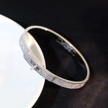 [Zalyn]KELLY BRACELET DIAMOND PAVED