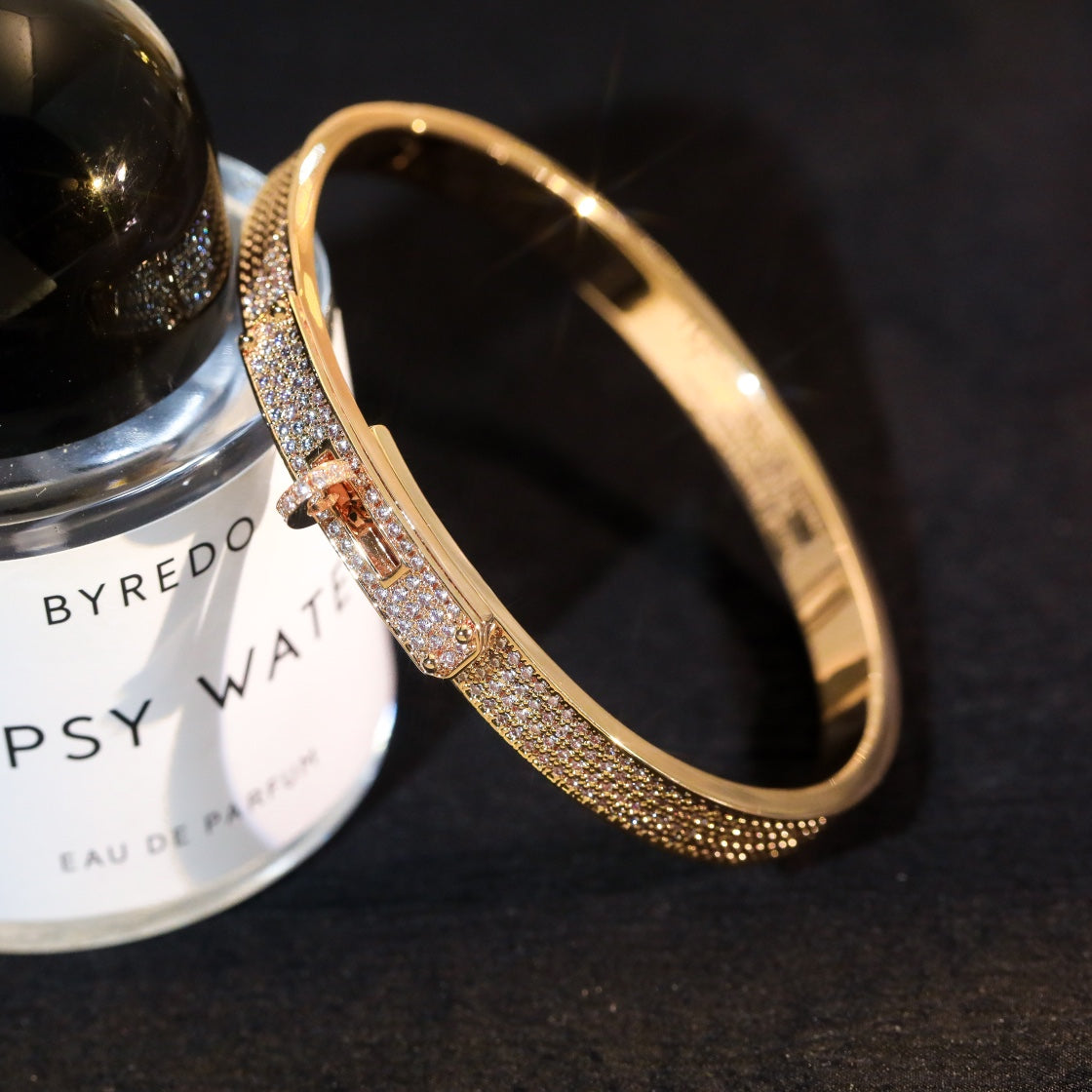 [Zalyn]KELLY BRACELET DIAMOND PAVED