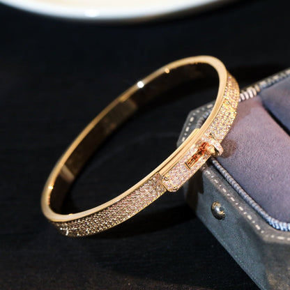 [Zalyn]KELLY BRACELET DIAMOND PAVED
