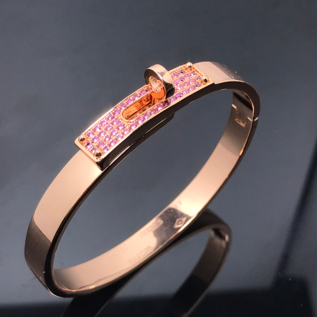 [Zalyn]KELLY BRACELET PINK DIAMOND