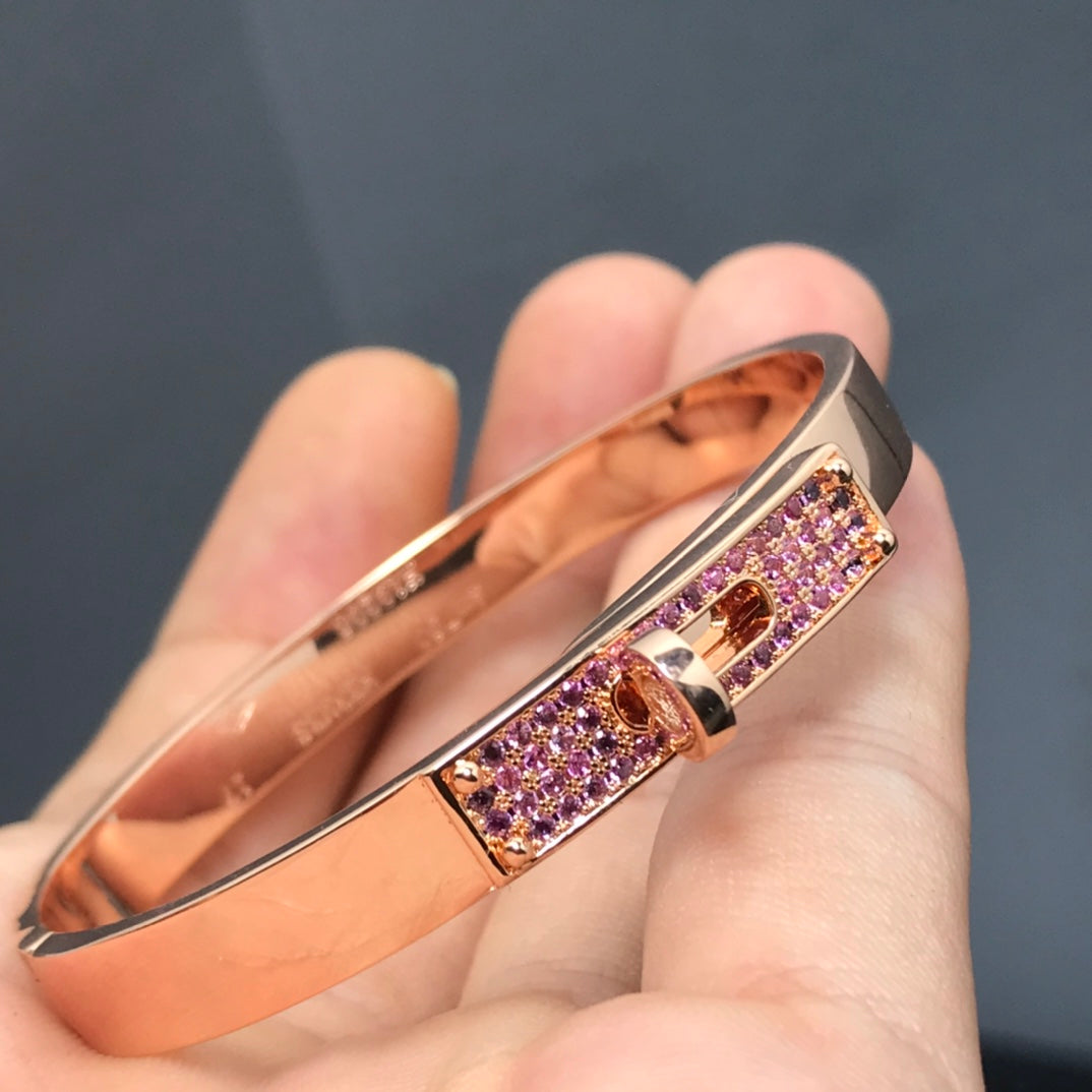 [Zalyn]KELLY BRACELET PINK DIAMOND