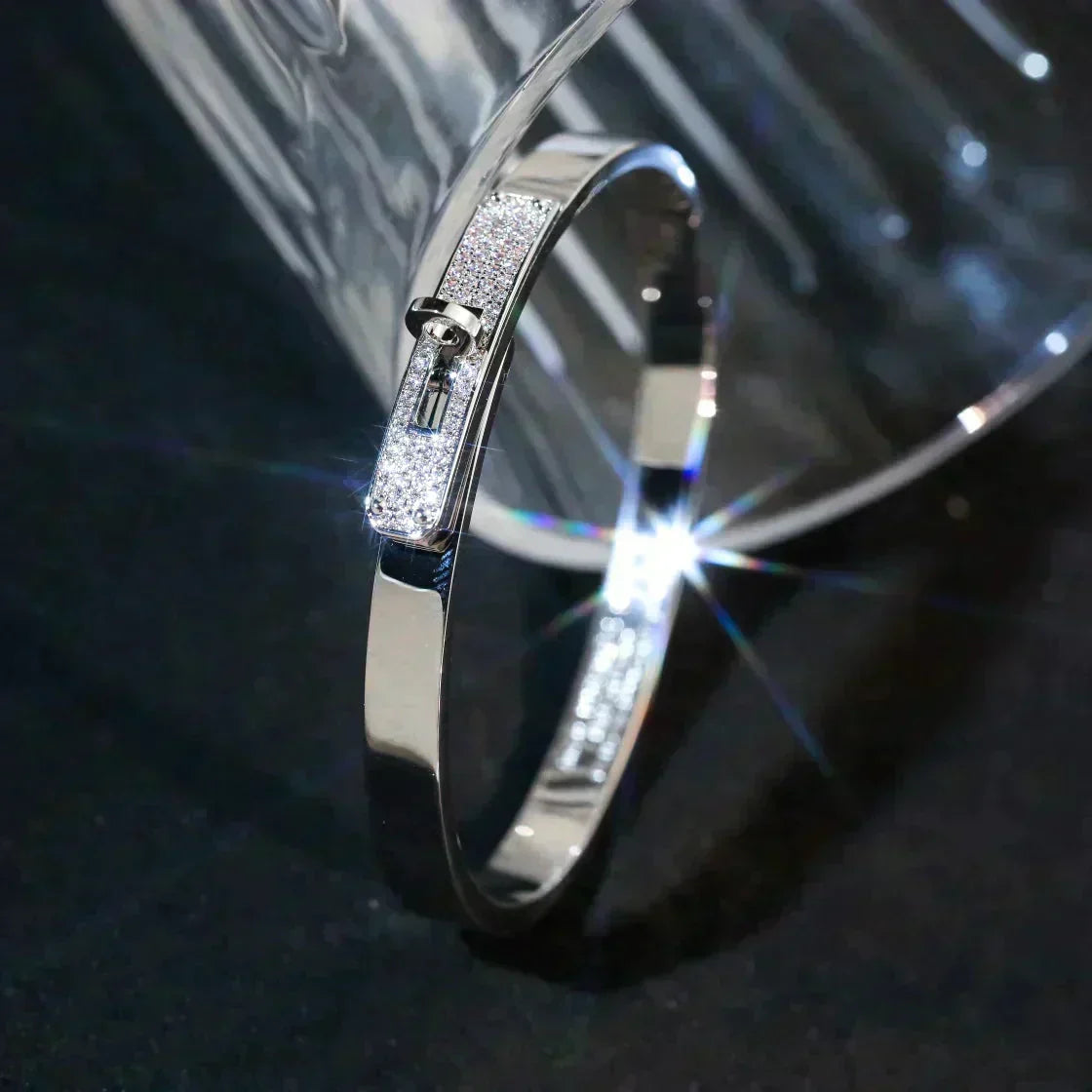 [Zalyn]KELLY SILVER DIAMOND BRACELET