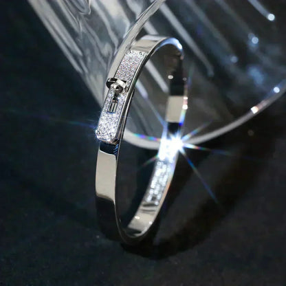 [Zalyn]KELLY SILVER DIAMOND BRACELET