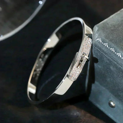 [Zalyn]KELLY SILVER DIAMOND BRACELET