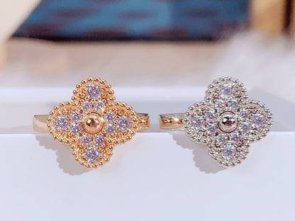 [Zalyn Jewelry ]CLOVER DIAMOND RING