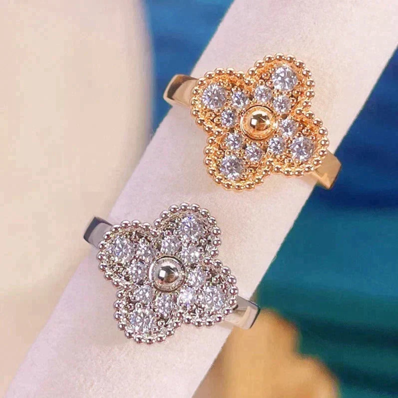 [Zalyn Jewelry ]CLOVER DIAMOND RING