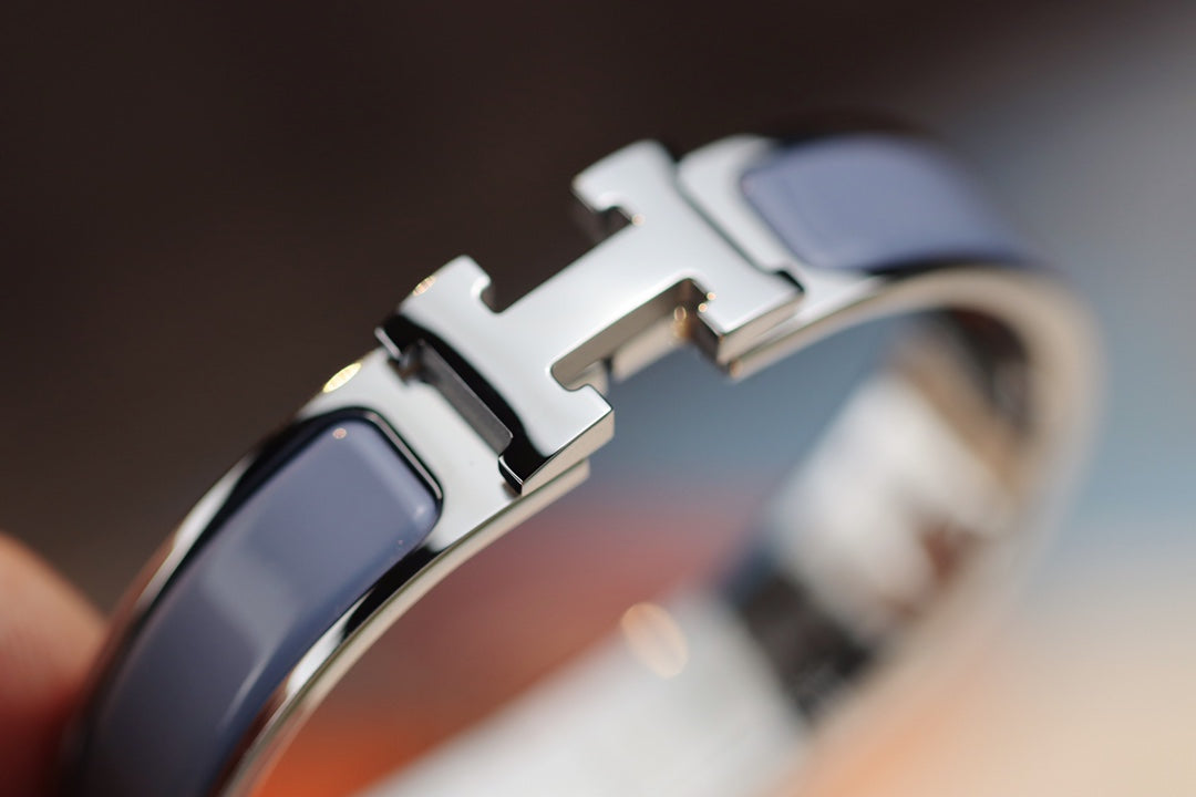 [Zalyn]H BRACELET 12MM BLUE GRAY