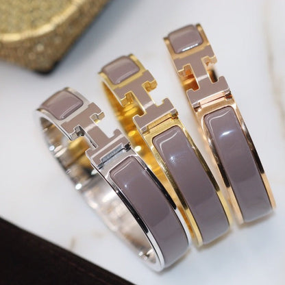 [Zalyn]H BRACELET 12MM BROWN
