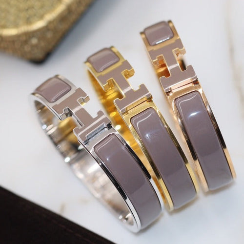 [Zalyn]H BRACELET 12MM BROWN