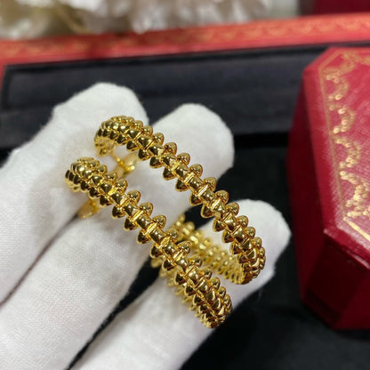 [Zalyn Jewelry ]CLASH LARGE HOOP EARRINGS