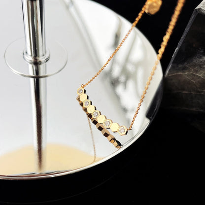 [Zalyn]BEE MY LOVE DIAMOND NECKLACE