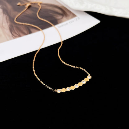 [Zalyn]BEE MY LOVE DIAMOND NECKLACE