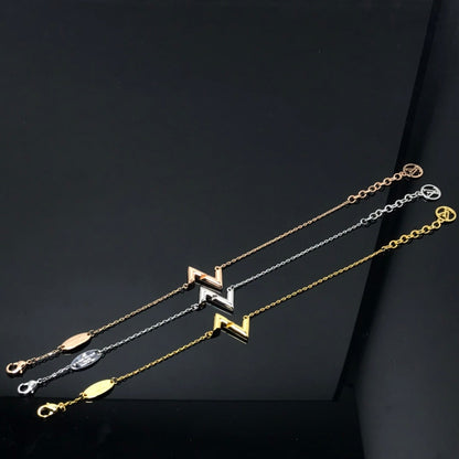 [Zalyn]VOLT LV LOGO BRACELET