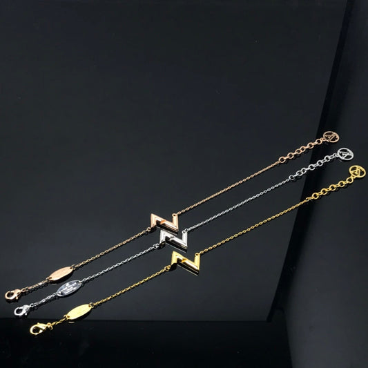 [Zalyn]VOLT LV LOGO BRACELET