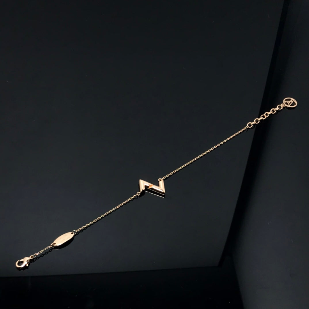 [Zalyn]VOLT LV LOGO BRACELET