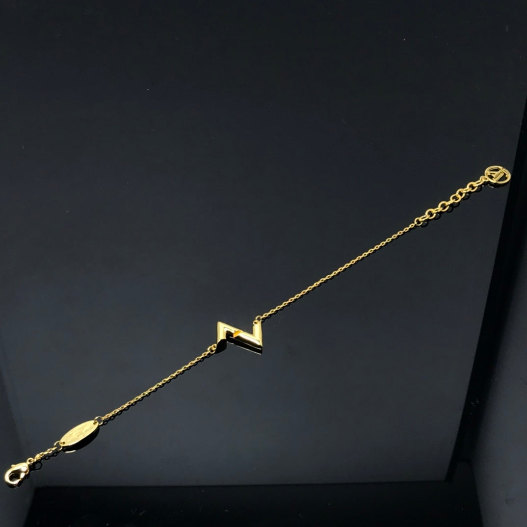 [Zalyn]VOLT LV LOGO BRACELET