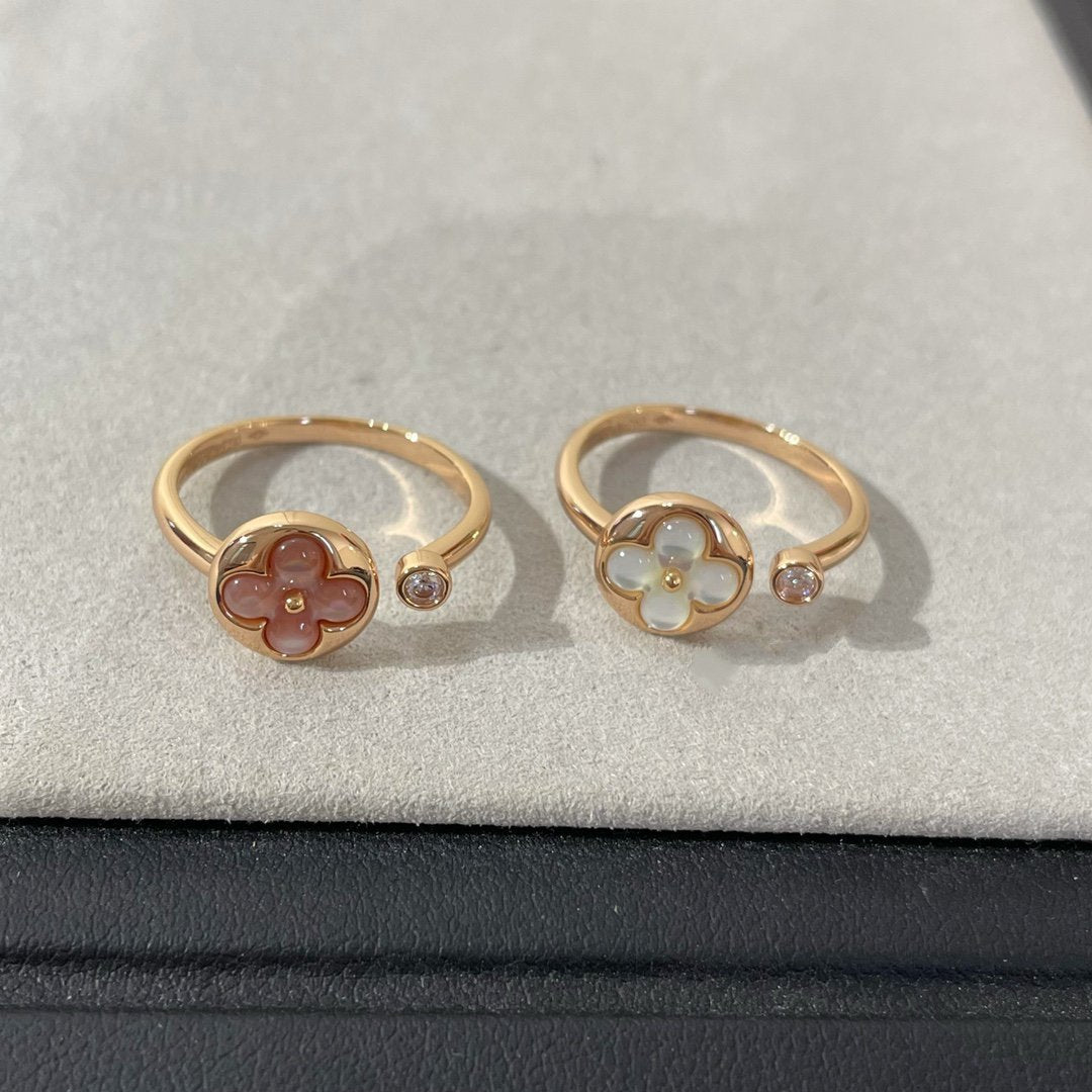 [Zalyn]SUN 1 DIAMOND PINK MOP RING