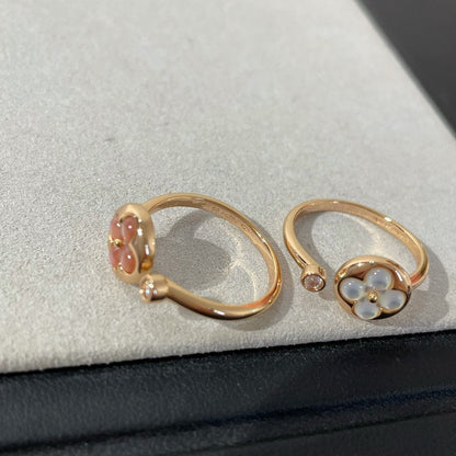 [Zalyn]SUN 1 DIAMOND PINK MOP RING