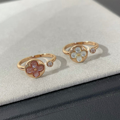 [Zalyn]SUN 1 DIAMOND PINK MOP RING
