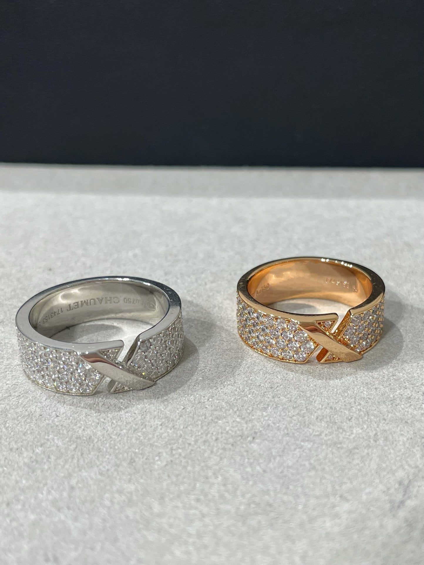 [Zalyn]LIENS EVIDENCE  DIAMOND PAVED RING