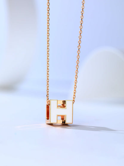 [Zalyn]H CAGE ROSE GOLD NECKLACE