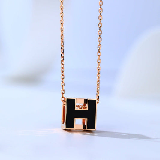 [Zalyn]H CAGE ROSE GOLD NECKLACE