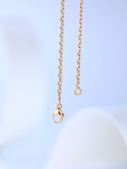 [Zalyn]H CAGE ROSE GOLD NECKLACE