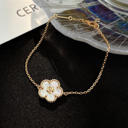 [Zalyn Jewelry ]LUCKY SPRING ROSE GOLD MOP BRACELET